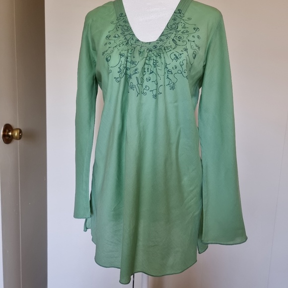 Bruno Banani Green Beach Top Tunic Cover-Up size S, 100% Cotton - Picture 5 of 7